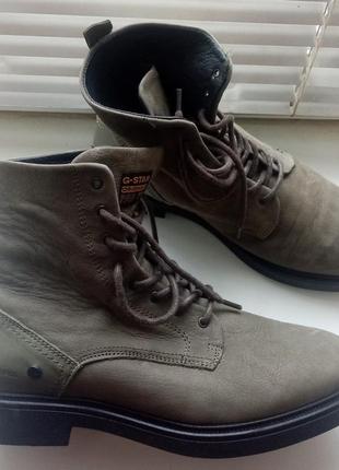 Шикарные женские кожаные ботинки g-star raw vacum ii hgh tmb 2141 016812 (оригинал).