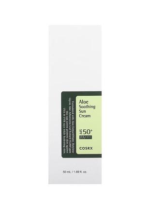 Cosrx заспокійливий сонцезахисний крем з алое, spf 50+