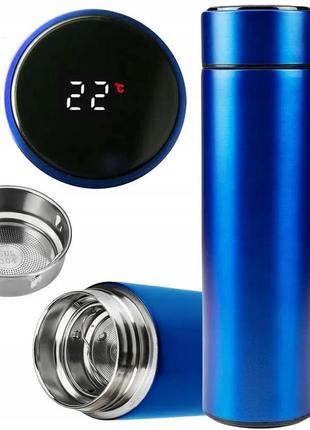 Термос unique un-1006 500мл із датчиком температури, термос із дисплеєм температури....