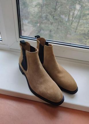 Ботинки челси мужские замшевые russel&bromley