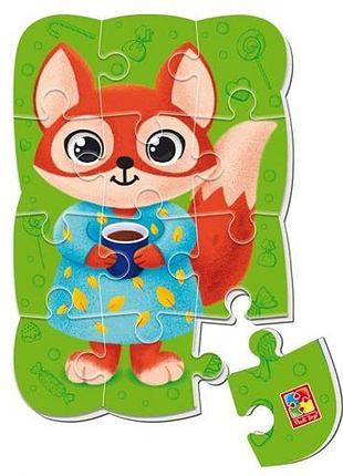 Гра розвиваюча, пазли мʼякі магнітні а5 "малюк зможе. лисиця" (укр)