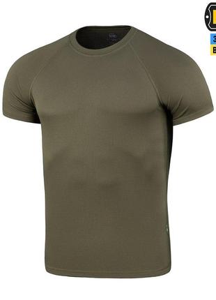 M-tac футболка реглан потоотводная summer olive, мужская футболка летняя, армейская футболка олива военная