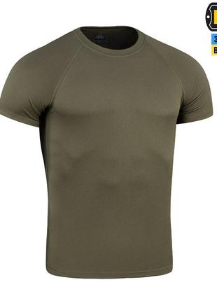 M-tac футболка реглан потовідвідна summer olive, чоловіча літня футболка, армійська футболка олива військова3 фото