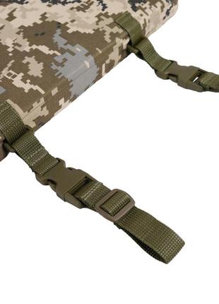 Каремат-коврик тактический раскладной всу 4 секции военный пиксель армейский каремат для сидения каремат6 фото