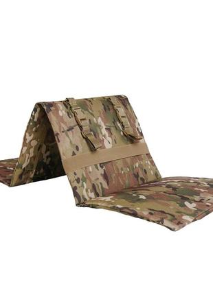 Каремат-килимок тактичний розкладний зсу 4 секції військовий піксель армійський каремат для сидіння каремат польова мультикам