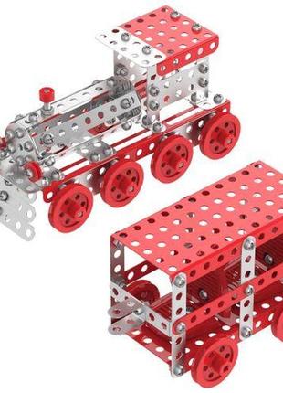 Конструктор металевий "поїзд технок", 312 деталей2 фото