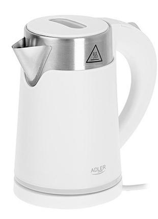 Чайник электрический adler ad 1372 0.6л 800вт white
