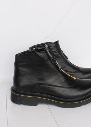 Демисезонные кожаные ботинки, ботильоны 37 размера