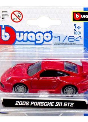 Машинка металева (колекційна) "2008 porsche 911 gt2", червоний