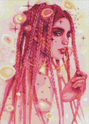 Алмазна мозаїка "дивовижна незнайомка" 40х50см