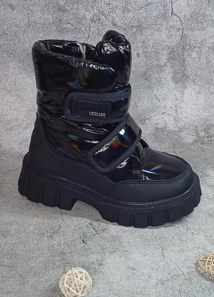 Детские зимние сапоги для девочки ботинки дутики