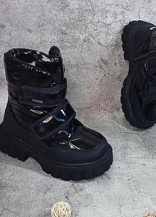 Детские зимние сапоги для девочки ботинки дутики