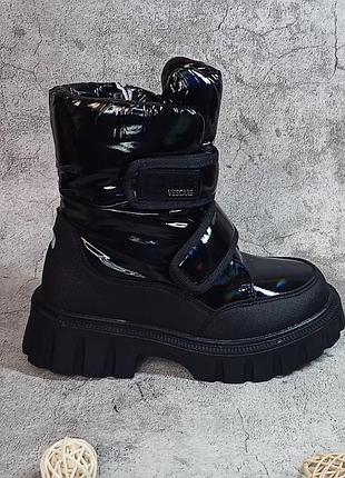 Детские зимние сапоги для девочки ботинки дутики