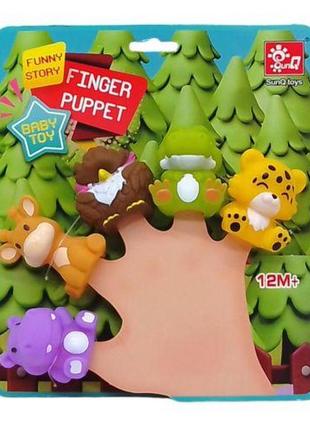 Пальчиковий театр "казкові герої" (5 тваринок)