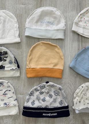 Шапочки для новорожденных