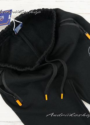 Дитячі теплі спортивні штани на флісі 134см вовк, wolf