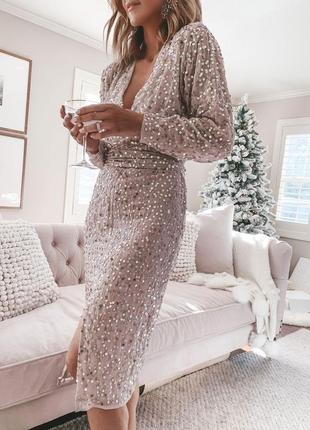 Шикарное нарядное платье asos design