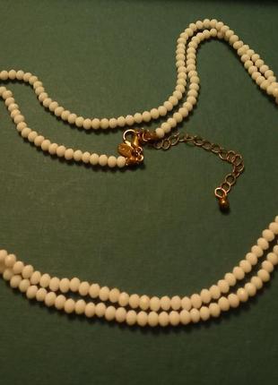 Вінтажне, брендове намисто із молочного скла. америка.