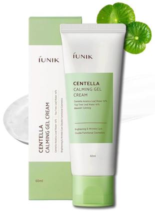 Заспокійливий крем-гель з центеллою азіатською iunik - centella calming gel cream - 60ml