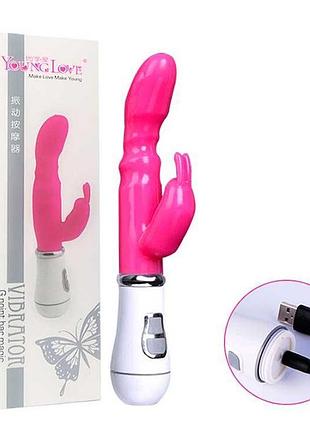Вібратор bunny usb - фіолетовий - вібратори 8