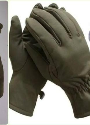 Рукавички тактичні зимові олива, мультикам, рукавички тактичні зимові олива, зимові теплі рукавички