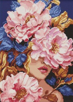 Алмазна мозаїка "квіткова чарівність", (30х40 см.)