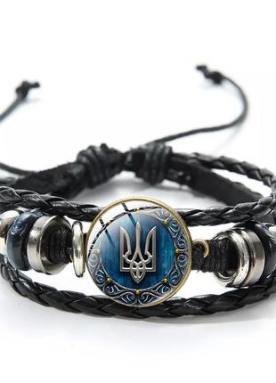 Патриотический браслет трезубец