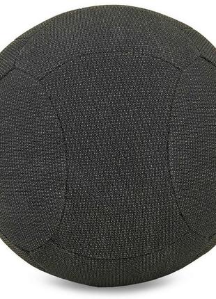 Мяч набивной для кросфита волбол wall ball zelart fi-7224-10 10кг черный6 фото