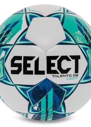 М'яч футбольний select talento db v23 no5 білий-зелений