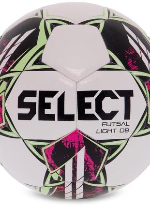 М'яч для футзала select futsal light db v22 no4 білий-зелений