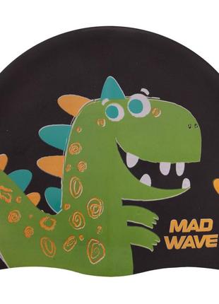 Шапочка для плавания детская madwave junior dino m057916 цвета в ассортименте