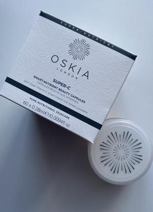 Питательные капсулы с витамином с oskia super-c smart nutrient beauty capsules