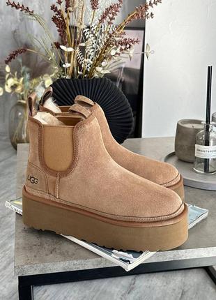 Угги угги угги ugg neumel chealsea chestnut platform