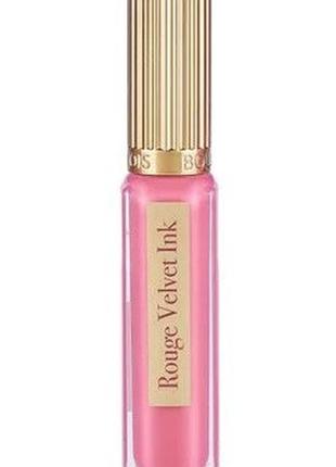 Рідка матова помада для губ bourjois rouge velvet ink liquid lipstick 03 rose me tender, 3.5 мл