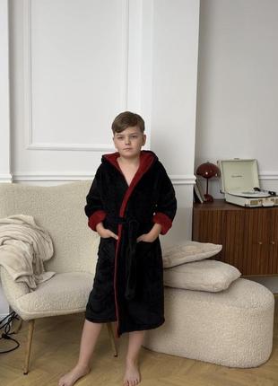 Халат махровий дитячий на хлопчика від 6 до 12 років