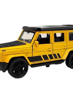 Машинка металева "mercedes-benz g-class" із серії "автопром" (жовта)
