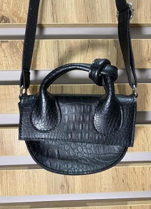 Чорна кросбоді сумка (через плече) 2