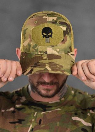 Тактична кепка бейсболка мультикам каратель військова зсу з липучкою рип-стоп4 фото