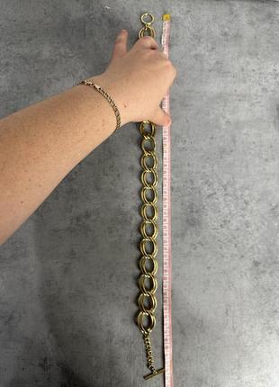 Толстая широкая золотая цепь массивная колье3 фото