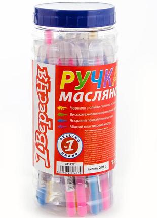 Ручка кулькова 1вересня "natural" 0,6 мм, синя