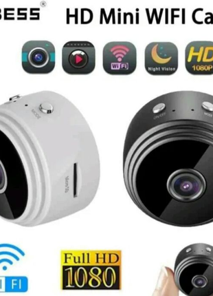 Мини камера ip видеонаблюдение wi-fi fullhd 1080 action camera a9