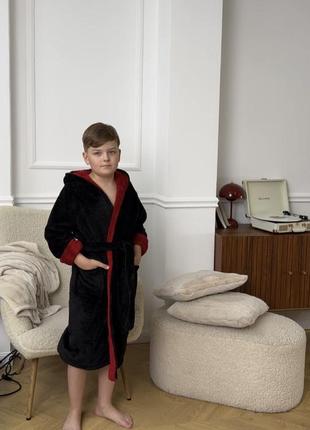Халат махровий дитячий на хлопчика від 6 до 12 років