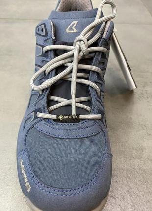 Кросівки жіночі трекінгові lowa innox evo gtx lo ws, 37,5 р, колір блакитний (light grey), легкі черевики трекінгові4 фото