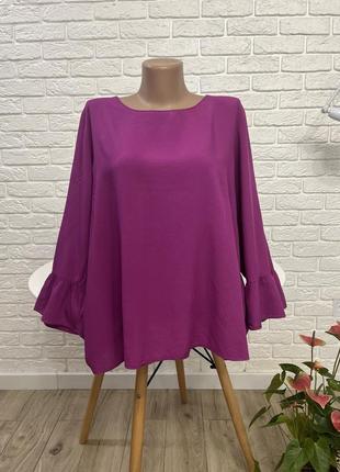 Блузка блуза нарядная из вискозы
 р 50 бренд "s.oliver"