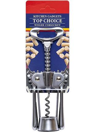 Штопор металевий із важелями "top choice" н-827 knz