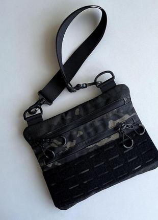 Сумка тактическая, multicam black, кордура, 9377223-х3м
