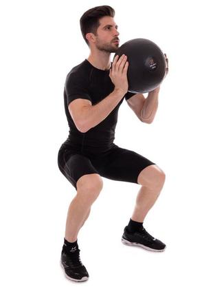 Мяч медицинский слэмбол для кроссфита zelart slam ball fi-2672-20 20кг черный6 фото