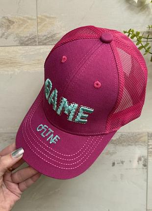 Кепка game малина