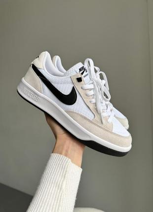 Женские кроссовки nike sb adversary white/black