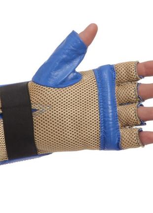 Снарядные перчатки кожаные zelart zb-4226 размер m-xl размер цвета в ассортименте10 фото